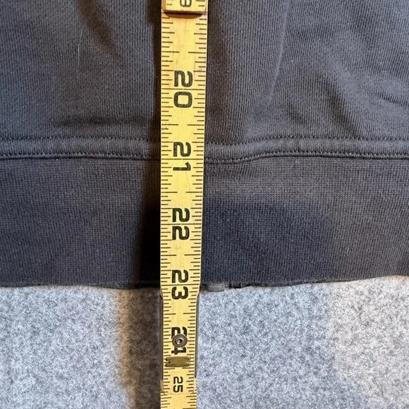 Lululemon Hoodie Womens 6 Black Full Zip High Neck Fleece Pockets Graphic Sleeve - Picture 11 of 11